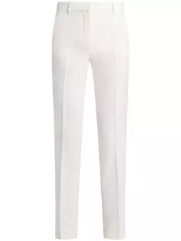 Versace шерстяные брюки прямого кроя, белый
