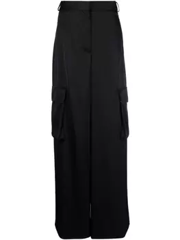Versace широкие брюки карго, черный
