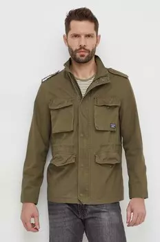 ВЕСТЕР хлопковая куртка Pepe Jeans, зеленый
