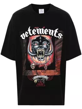 VETEMENTS футболка с логотипом, черный