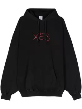 VETEMENTS худи с принтом Xes, черный