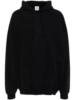 VETEMENTS худи со стразами, черный