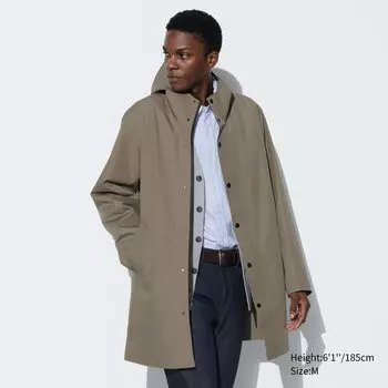 Ветровка BLOCKTECH с капюшоном UNIQLO, бежевый