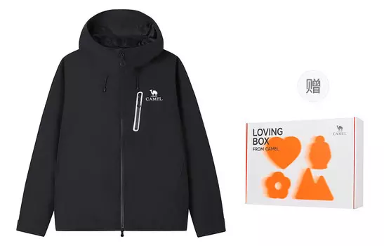 Ветровка Capsule унисекс Camel, цвет Phantom Black Gift Box