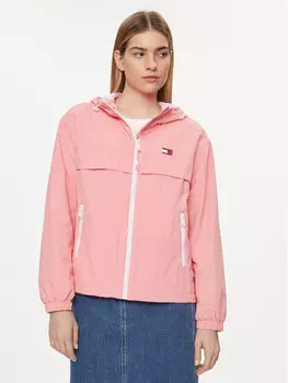 Ветровка стандартного кроя Tommy Jeans, розовый