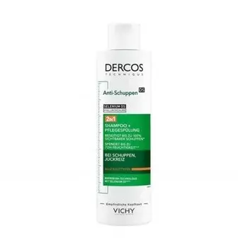 VICHY DERCOS 2в1 Шампунь и кондиционер против перхоти 200мл