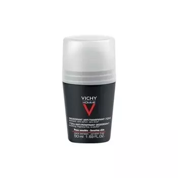 VICHY Homme Дезодорант-антиперспирант 72H Roll-On 50 мл