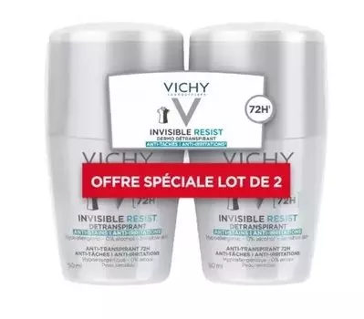 Vichy Интенсивный антиперспирант 72 часа, 2x50 мл