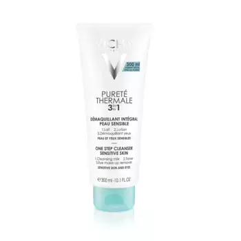 Vichy Puret Thermale 3в1 Молочко для снятия макияжа 300 мл для чувствительной кожи