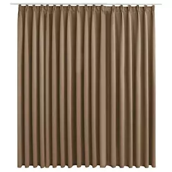 VidaXL Плотные шторы с крючками Серо-коричневый 290 x 245 см