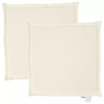 VidaXL Подушки на садовые сиденья 2 шт. Кремовые, 45x45x2 см, квадратные, бежевый