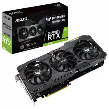 Видеокарта Asus TUF Gaming GeForce RTX 3060 OC Edition, 12GB
