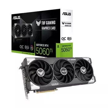 Видеокарта ASUS TUF Gaming GeForce RTX 5060 Ti OC, 8 Гб, чёрный