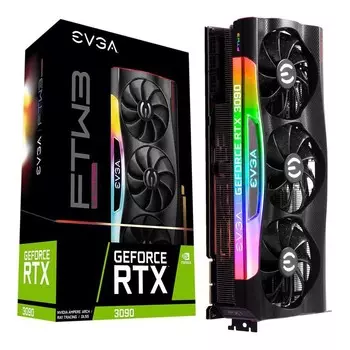 Видеокарта EVGA GeForce RTX 3090 FTW3, 24GB GDDR6X, 24G-P5-3987-KR