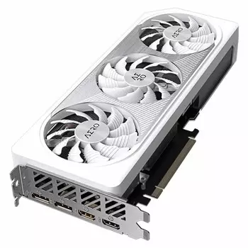 Видеокарта Gigabyte GeForce RTX 4060 Ti Aero OC, 8 Гб, GV-N406TAERO OC-8GD, белый