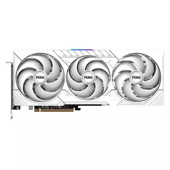 Видеокарта Sapphire Pure Radeon RX 9070, 16 Гб, белый