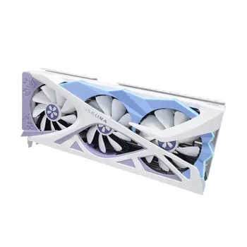 Видеокарта Yeston GeForce RTX 4070 SUPER OC Sakura Hitomi, 12 ГБ, белый