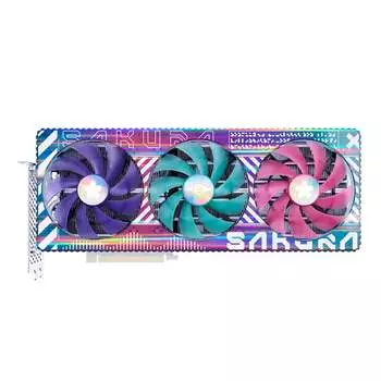 Видеокарта Yeston GeForce RTX 4080 Super Sakura Hitomi Mizuki OC 16 Гб, разноцветный
