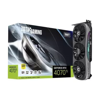 Видеокарта ZOTAC GeForce RTX 4070 Ti Trinity, 12 ГБ, черный