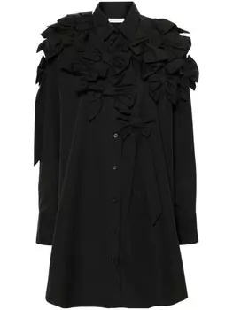 Viktor & Rolf платье-рубашка с бантом, черный