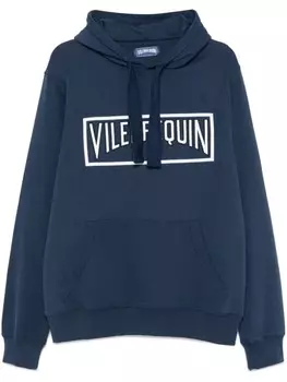 Vilebrequin хлопковая толстовка с капюшоном, синий