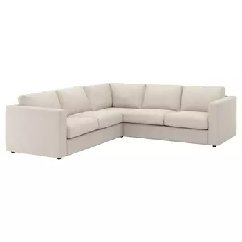 ВИМЛЕ 4-местный угловой диван, Гуннаред бежевый VIMLE IKEA