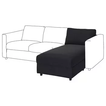 ВИМЛЕ Диванная часть, Саксемара черно-синий VIMLE IKEA