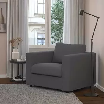 ВИМЛЕ Кресло, Халларп серый VIMLE IKEA