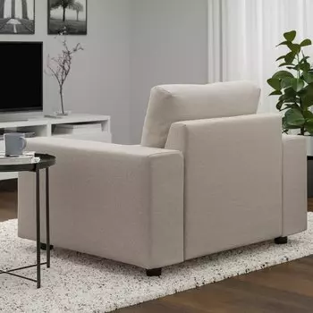 ВИМЛЕ Кресло с широкими подлокотниками Гуннаред/бежевый VIMLE IKEA