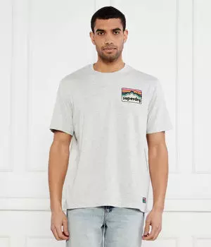 Винтажная футболка 90-х Regular fit Superdry, серый