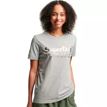 Винтажная футболка с интересом к месту проведения Superdry, серый
