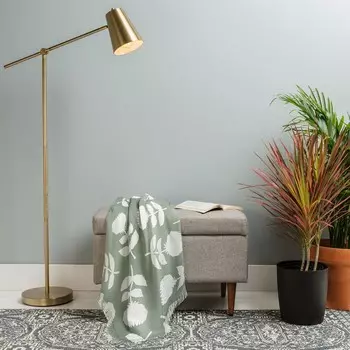 Винтажное покрывало Little Arrow Design Co с цветочным шалфеем Deny Designs, цвет Green