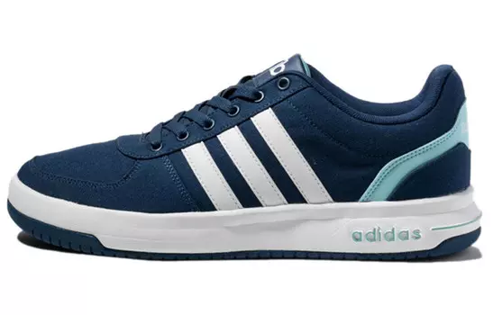 Винтажные баскетбольные кроссовки Cut Men Low-top White/Royal Blue/Fern Green Adidas Neo