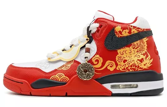 Винтажные баскетбольные кроссовки Nike Flight Legacy унисекс, Dark Red