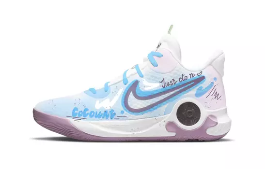 Винтажные баскетбольные кроссовки Nike Trey 5 унисекс, Ultra Blue/Fire Orchid