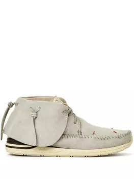 visvim замшевые ботинки, серый