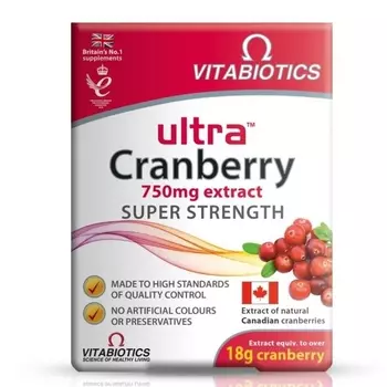 Vitabiotics Ultra Клюква 30 таблеток