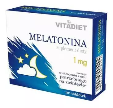 VitaDiet, БАД с мелатонином, 90 таблеток