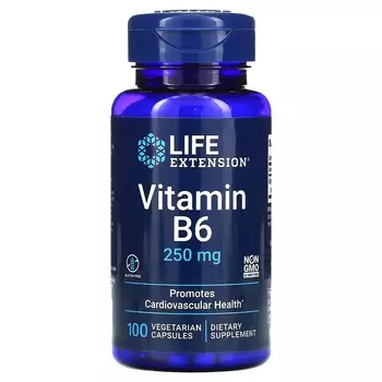 Витамин B6 Life Extension, 100 вегетарианских капсул