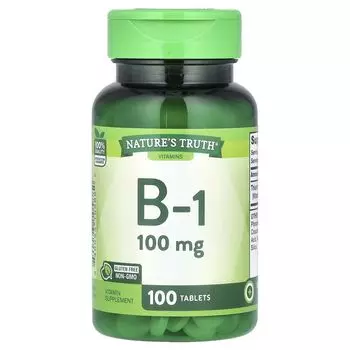 Витамин B-1, 100 мг, 100 таблеток Nature'S Truth