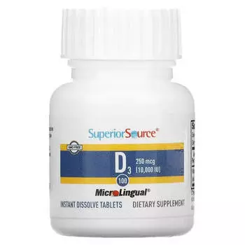 Витамин D3 Superior Source 250 мкг, 100 таблеток