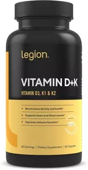 Витамин D+K LEGION, 60 капсул