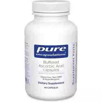 Витамин С Pure Encapsulations Buffered Ascorbic Acid, 90 капсул