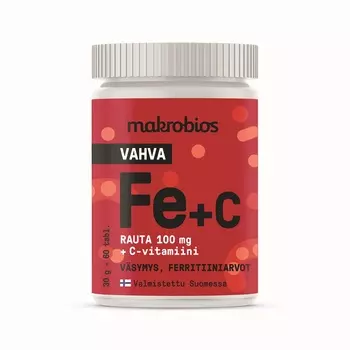 Витамины Macrobios с железом и витамином C, 60 капсул