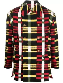 Vivienne Westwood двубортная куртка в клетку, черный