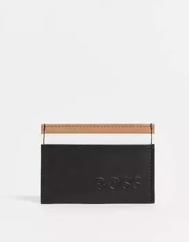 Визитница BOSS Black Byron черного цвета