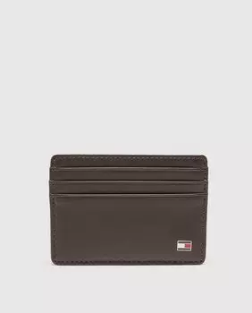 Визитница из коричневой кожи Tommy Hilfiger, коричневый