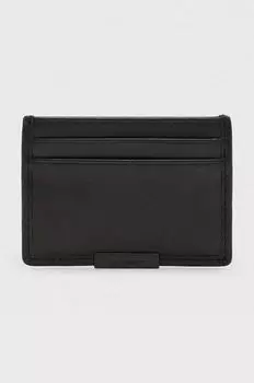 Визитница из кожи DOVE CARDHOLDER AllSaints, черный