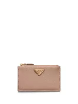 Визитница из сафьяновой кожи Prada, розовый
