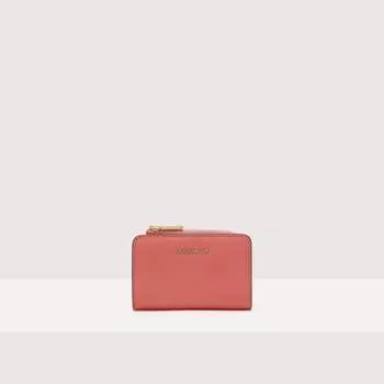 Визитница из зерненой кожи Coccinelle METALLIC TRICOLOR, красный